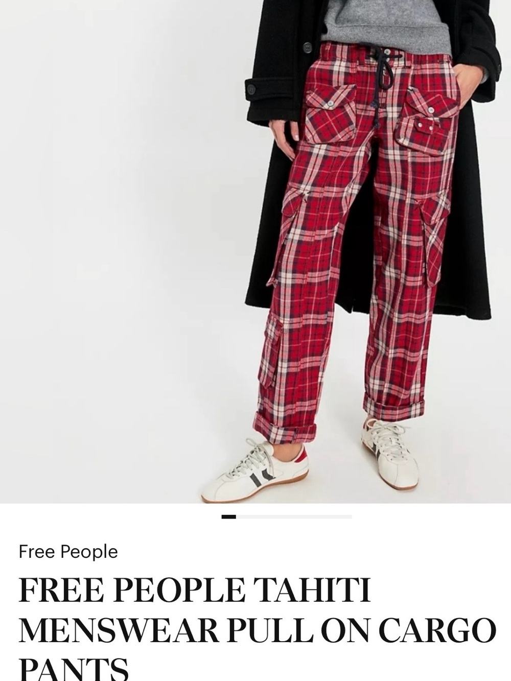 FREE PEOPLE Tahiti Pull On Cargo Pants